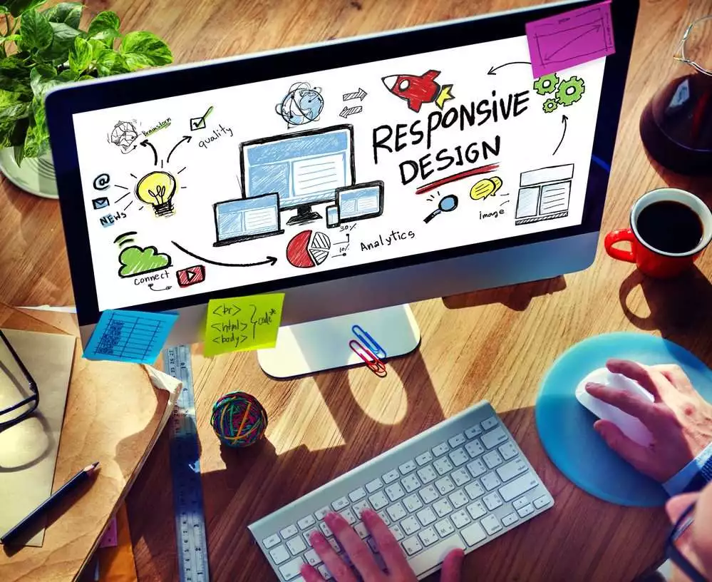 Responsive Design Internet Web Online Browsing Technology Concept.