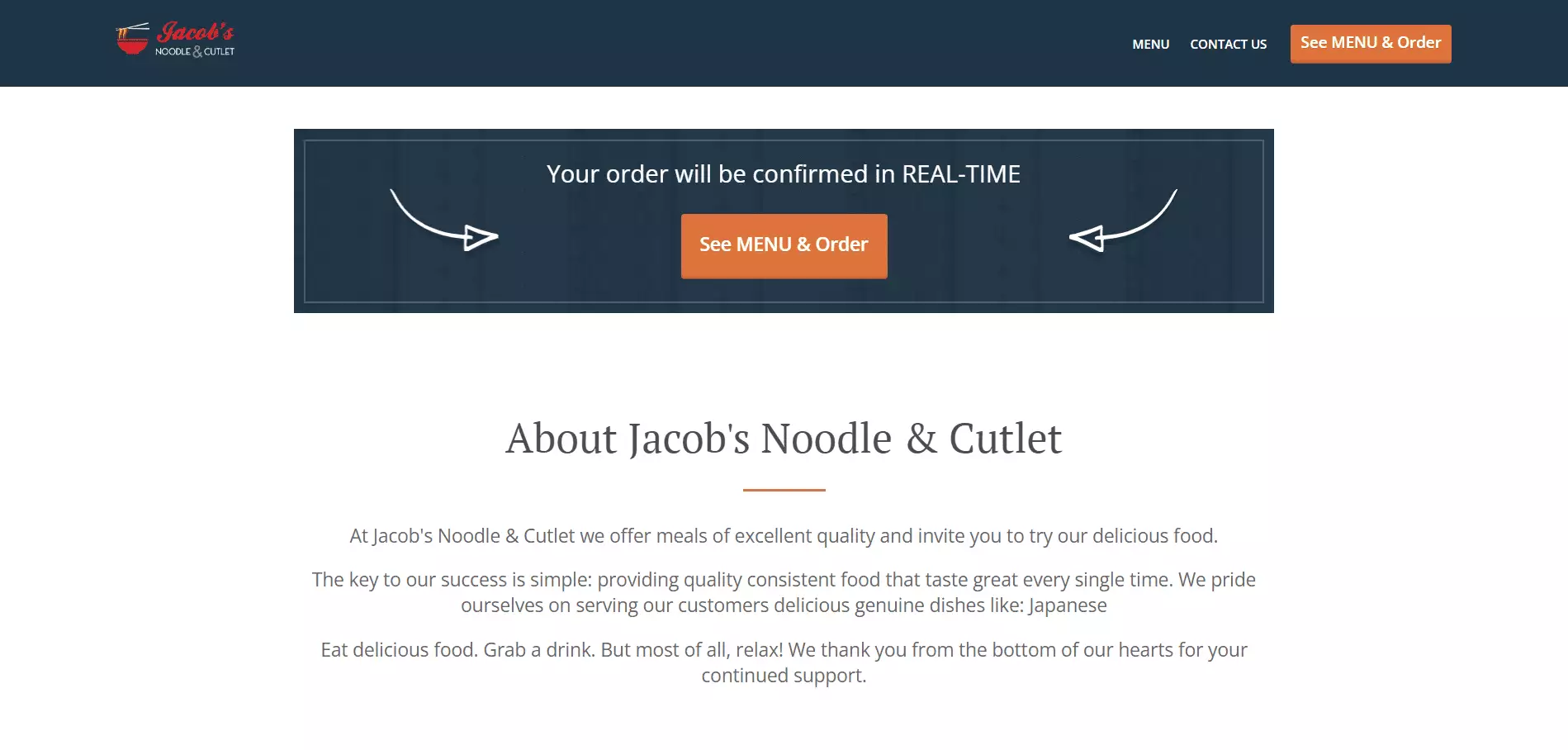 Jacob’s Noodle and Cutlet